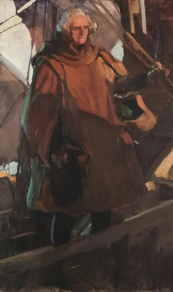 Kolumb opuszczający Palos (w półcieniu) - Joaquín Sorolla
