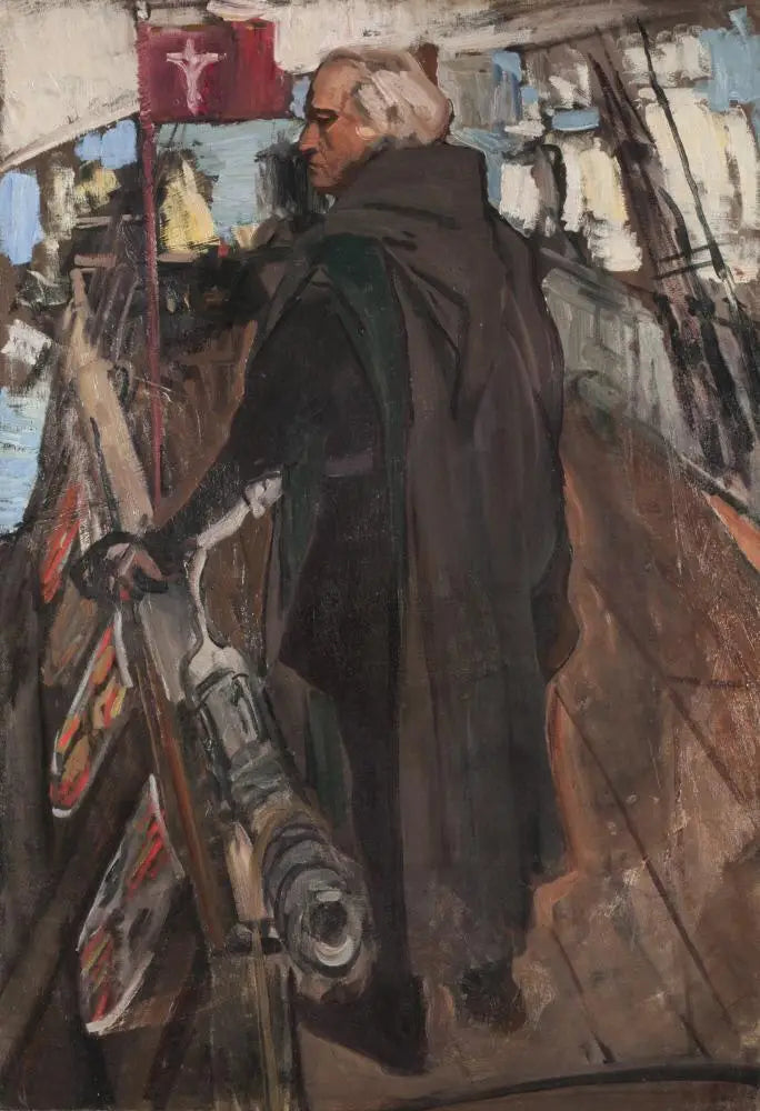 Kolumb opuszczający Palos (od tyłu, z Falconetem) - Joaquín Sorolla