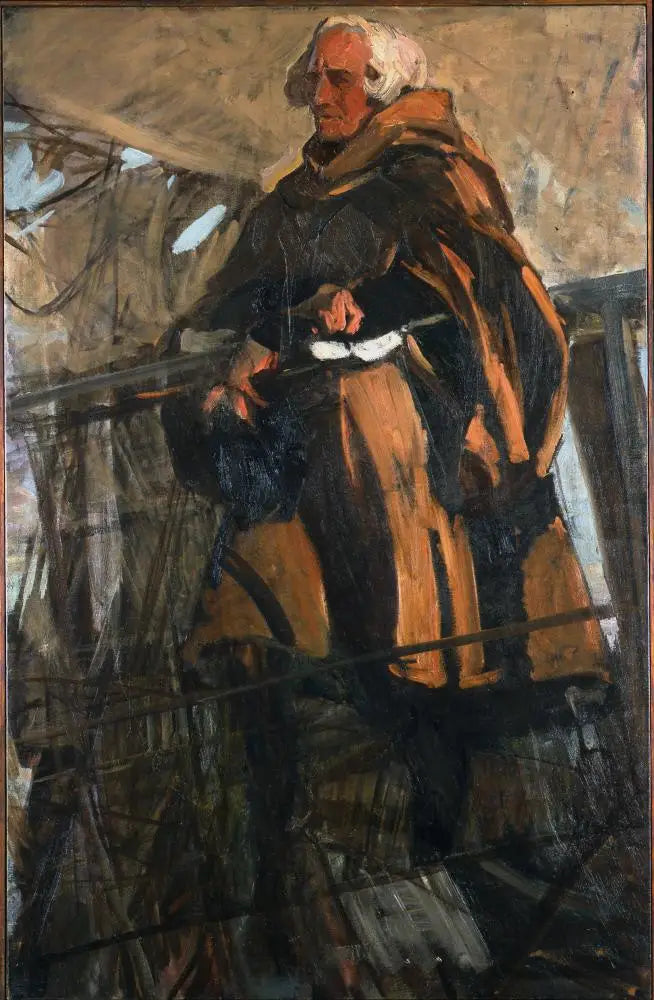 Kolumb opuszczający Palos (profil w lewo) - Joaquín Sorolla