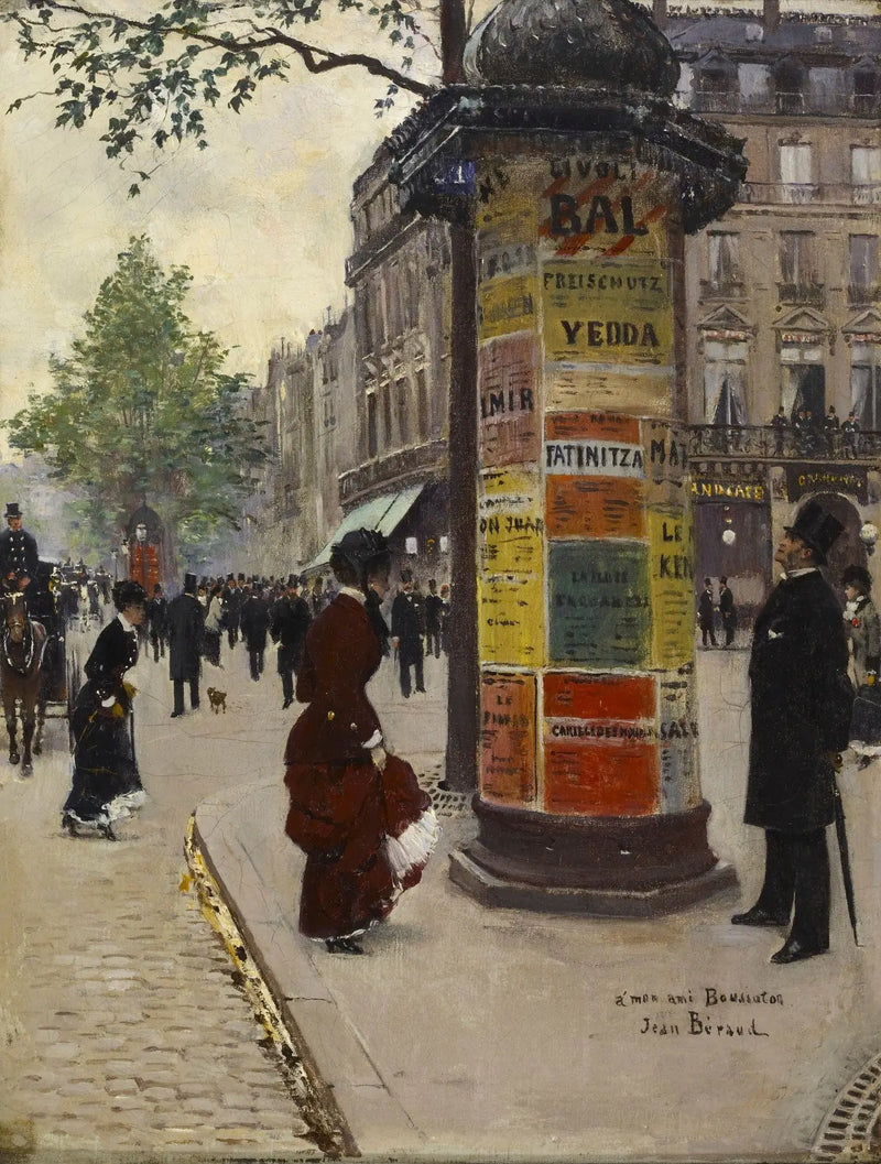 Kolumna Morris w Grand Café - Jean Béraud