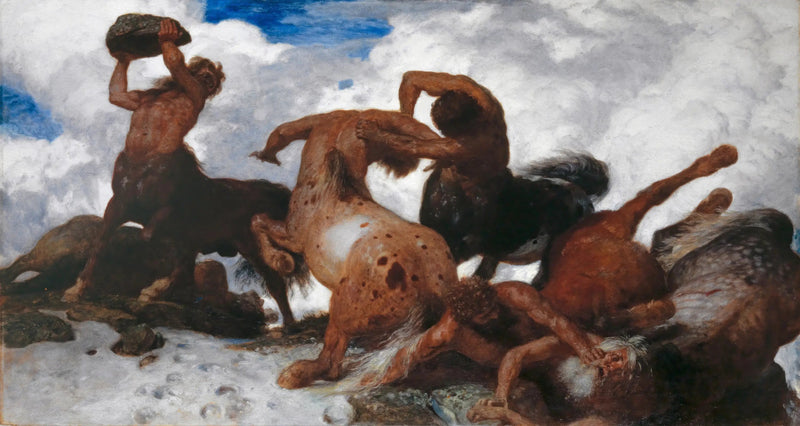 Walka centaurów - Arnold Böcklin