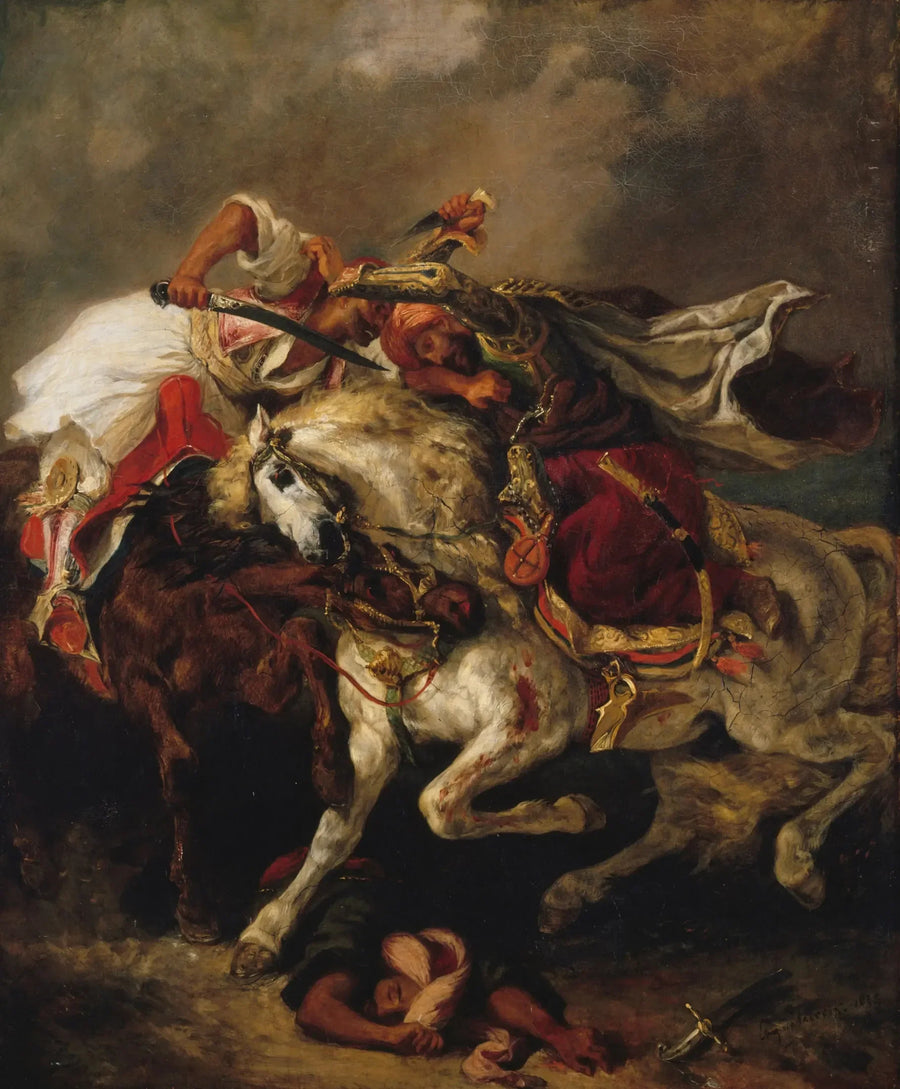 Walka Giaura i Paszy - Eugène Delacroix
