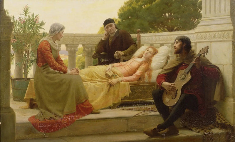 Jak Liza kochała króla - Edmund Blair Leighton