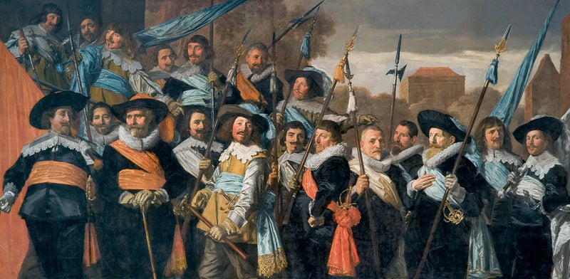 Firma burżuazyjnej milicji muszkieterów z Haarlem 1639 - Frans Hals