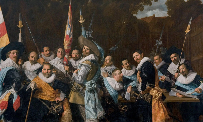 spółka burżuazyjnej milicji muszkieterów św. Adriena, Haarlem 1633 - Frans Hals