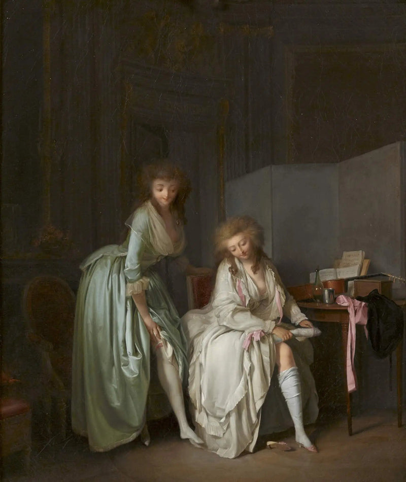Porównanie małych stóp - Louis-Leopold Boilly