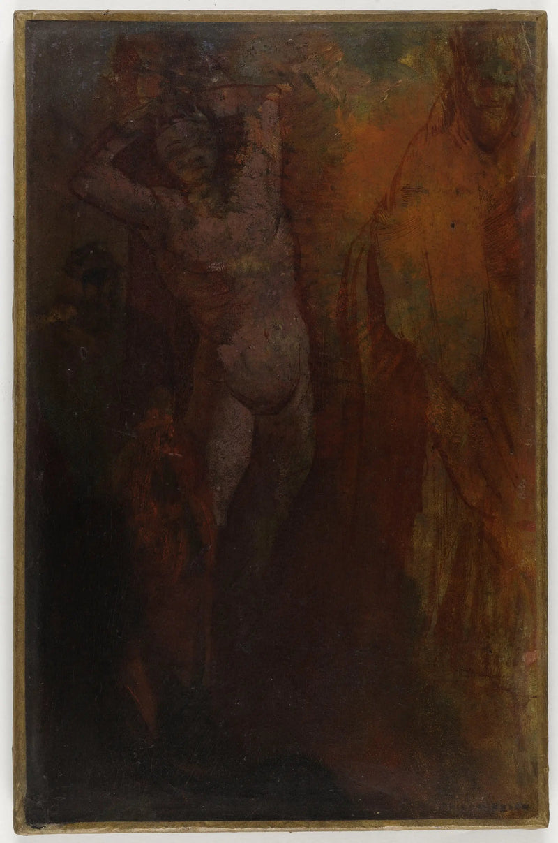 Kompozycja z trzema postaciami (Biczowanie?) - Odilon Redon