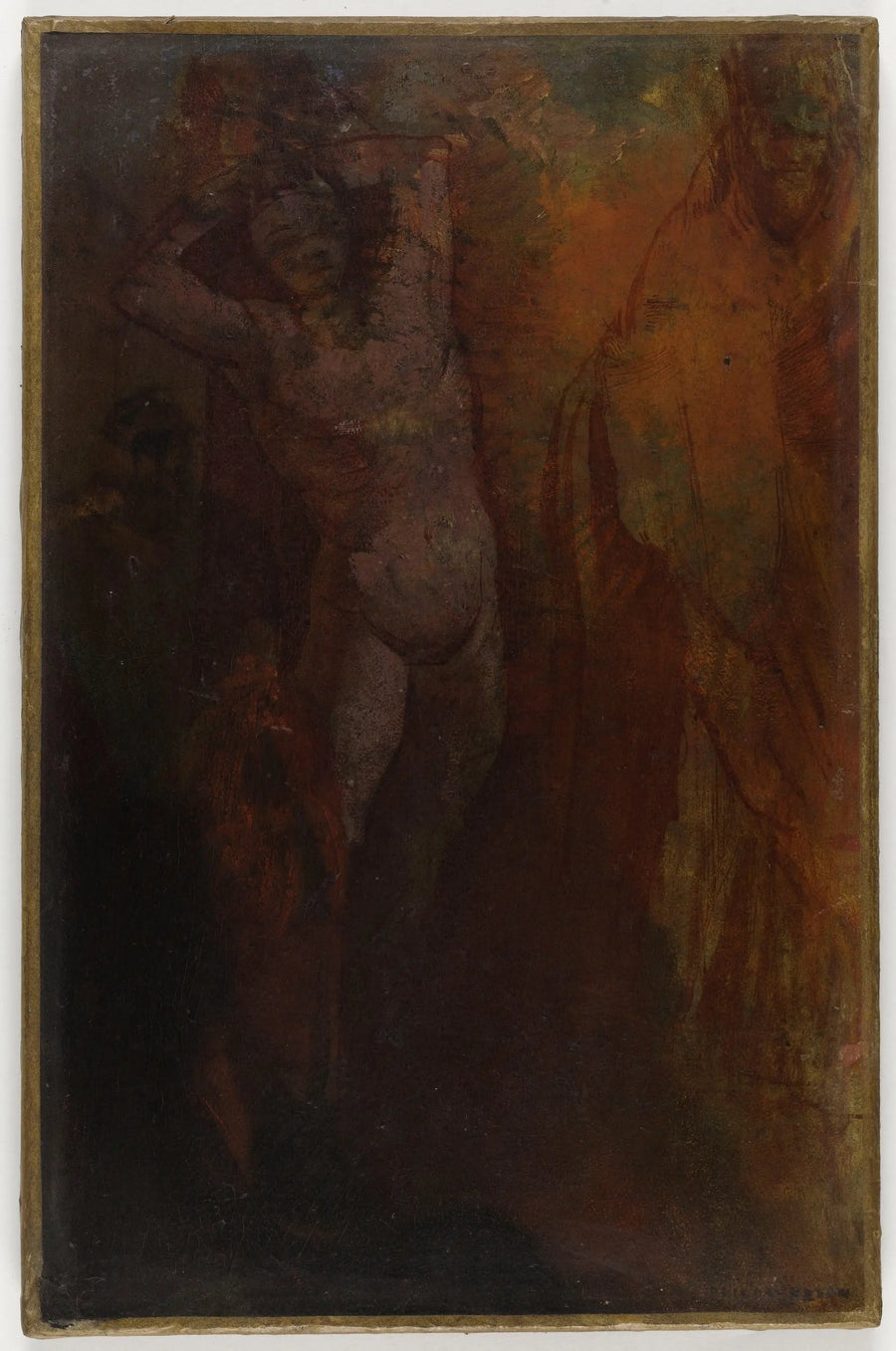Kompozycja z trzema postaciami (Biczowanie?) - Odilon Redon