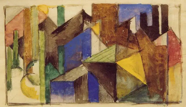 Abstrakcyjna kompozycja - Franz Marc