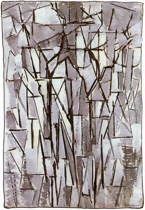 Kompozycja Drzewa II - Piet Mondrian