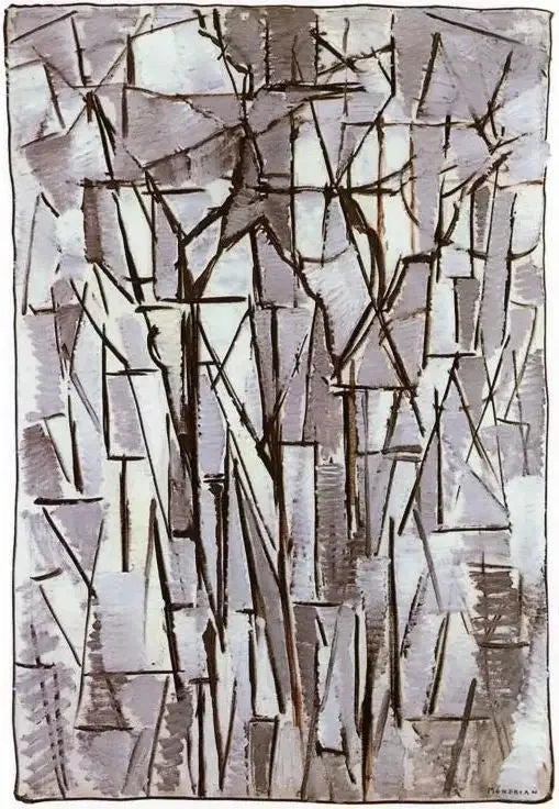 Kompozycja Drzewa II - Piet Mondrian