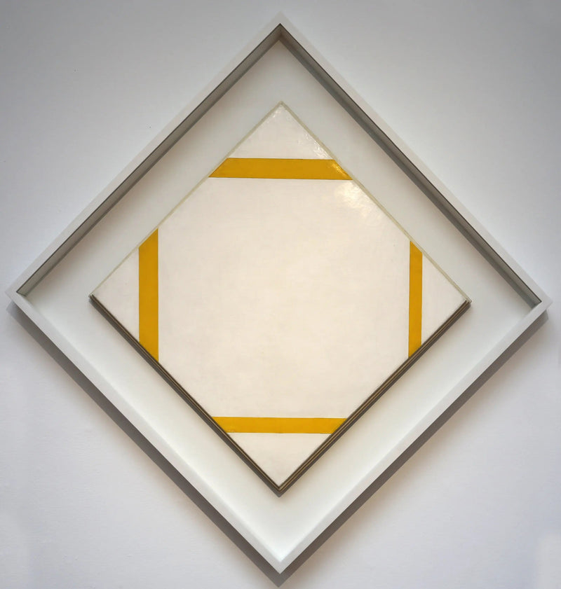 Kompozycja z żółtymi liniami - Piet Mondrian