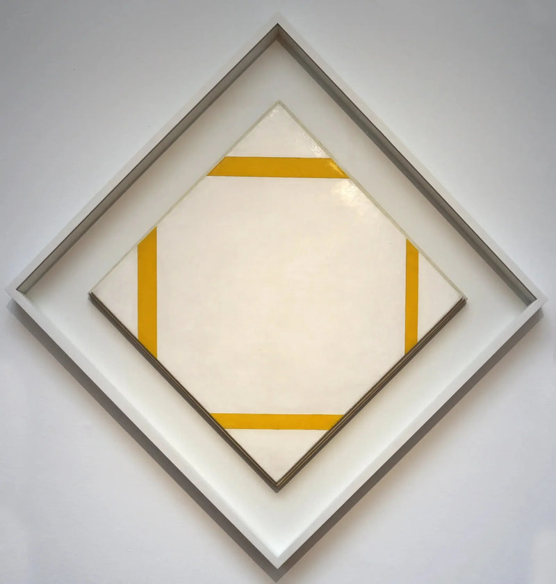 Kompozycja z żółtymi liniami - Piet Mondrian