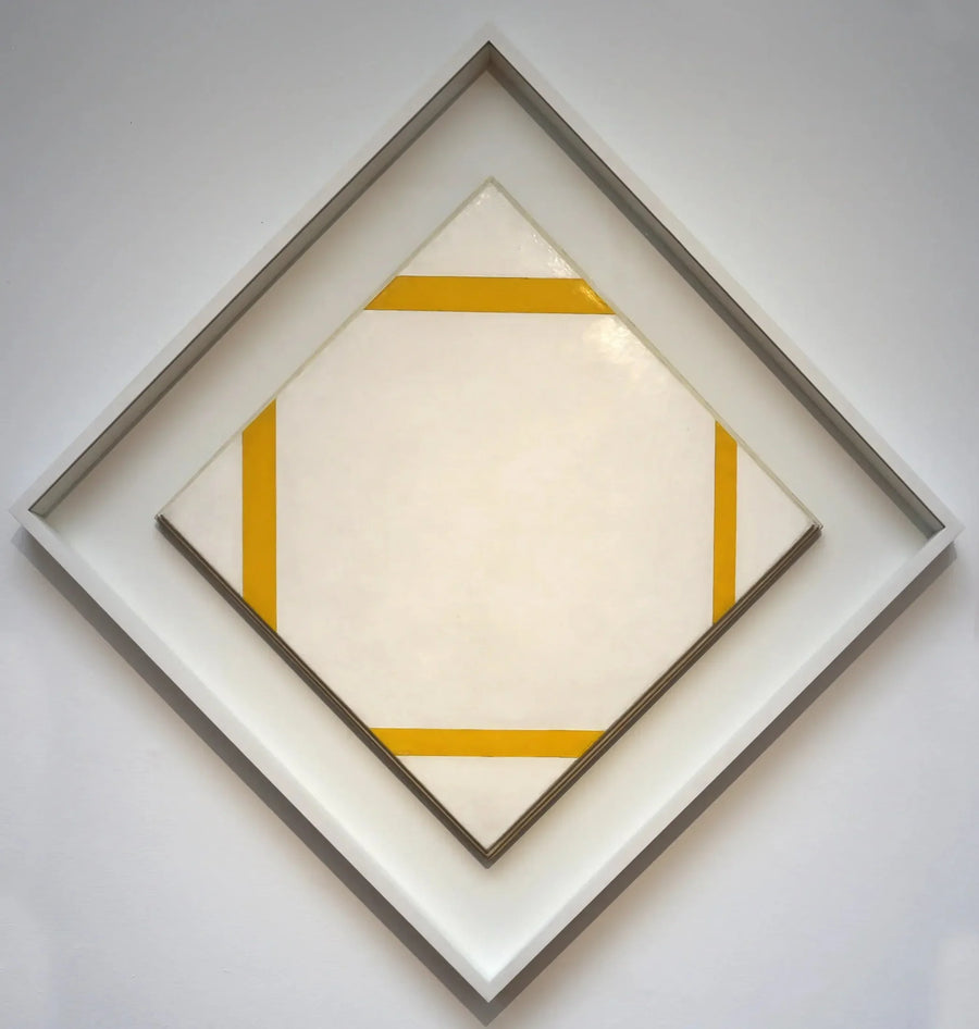 Kompozycja z żółtymi liniami - Piet Mondrian