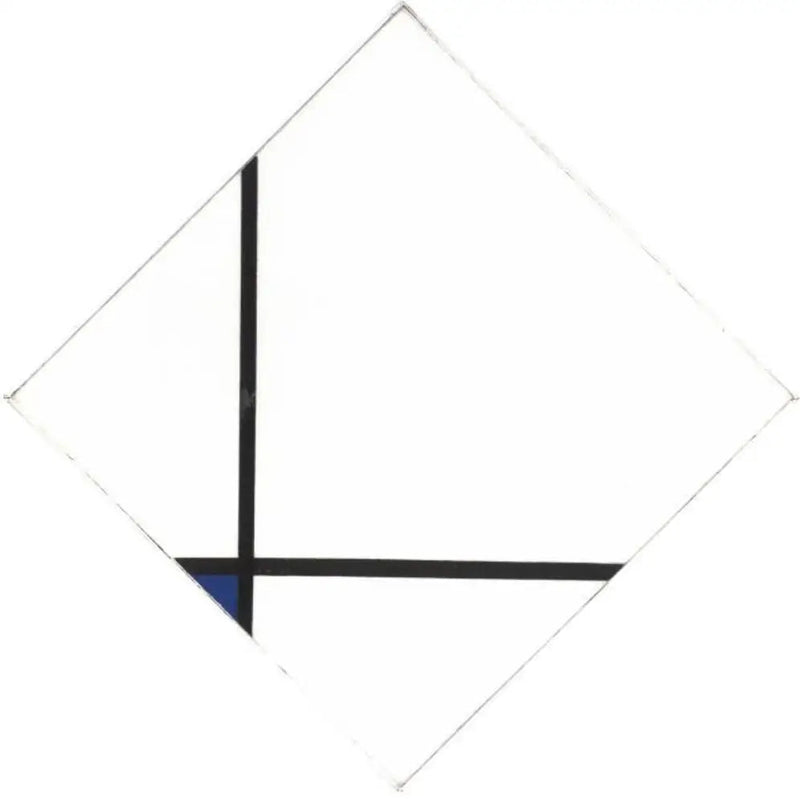 Kompozycja z niebieskim - Piet Mondrian