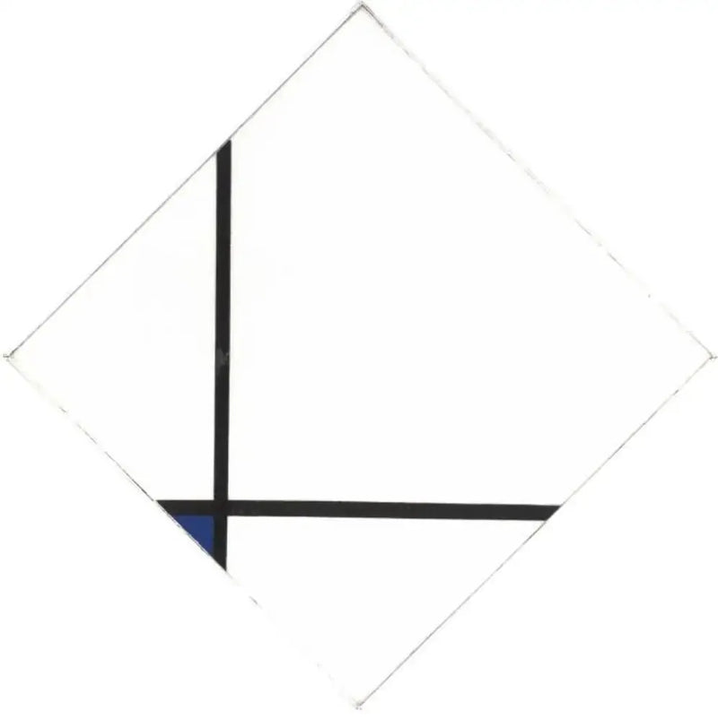 Kompozycja z niebieskim - Piet Mondrian