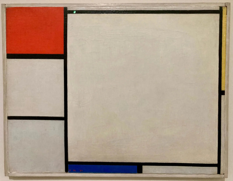 Kompozycja z czerwonym, żółtym i niebieskim - Piet Mondrian