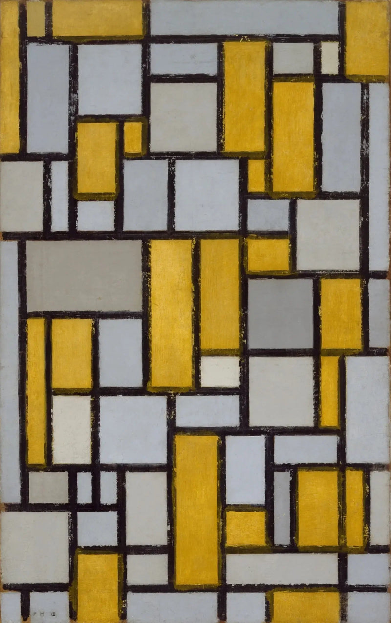 Kompozycja z siatką 1 - Piet Mondrian