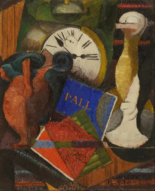 Kompozycja z zegarem - Diego Rivera