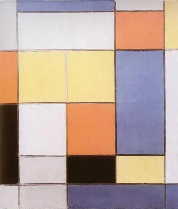 Kompozycja B - Piet Mondrian