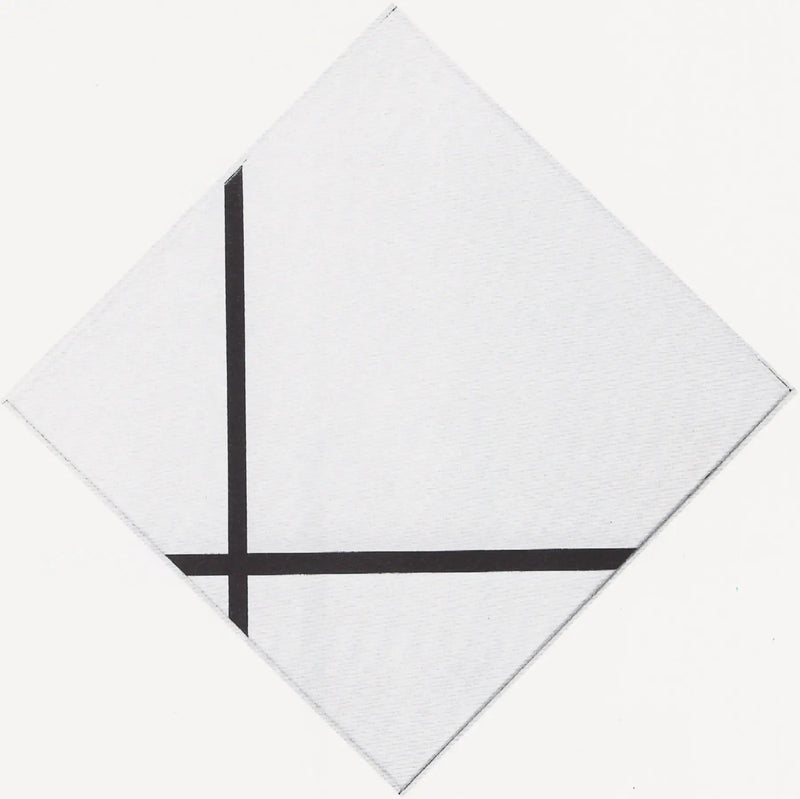 Kompozycja rombu z dwiema liniami - Piet Mondrian