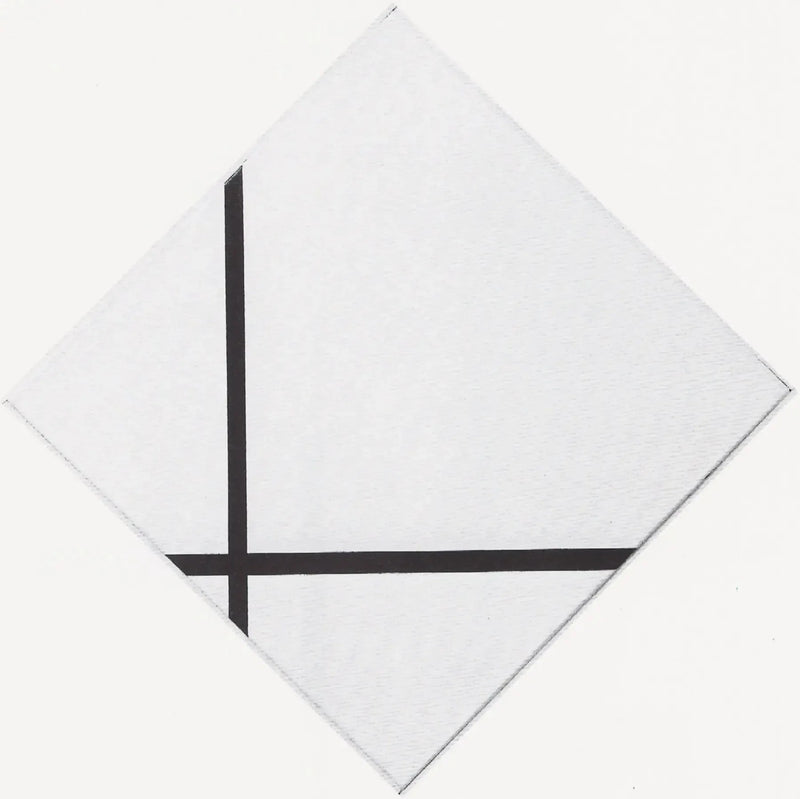 Kompozycja rombu z dwiema liniami - Piet Mondrian