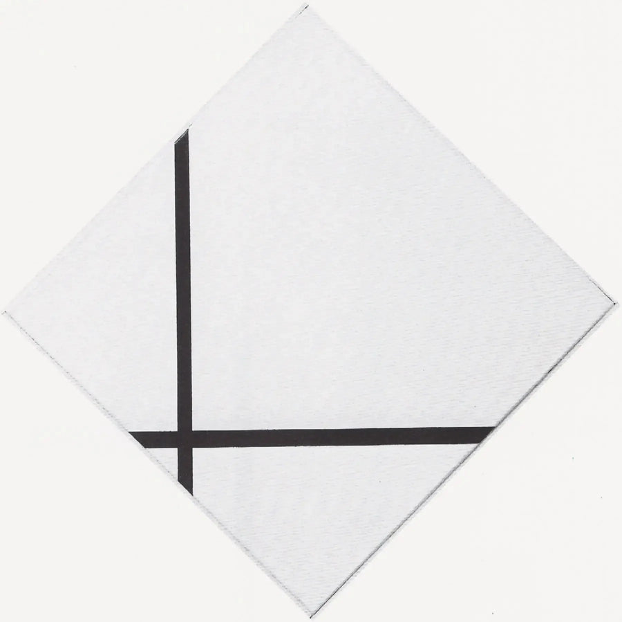 Kompozycja rombu z dwiema liniami - Piet Mondrian