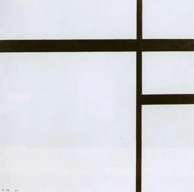 Kompozycja w bieli i czerni II - Piet Mondrian