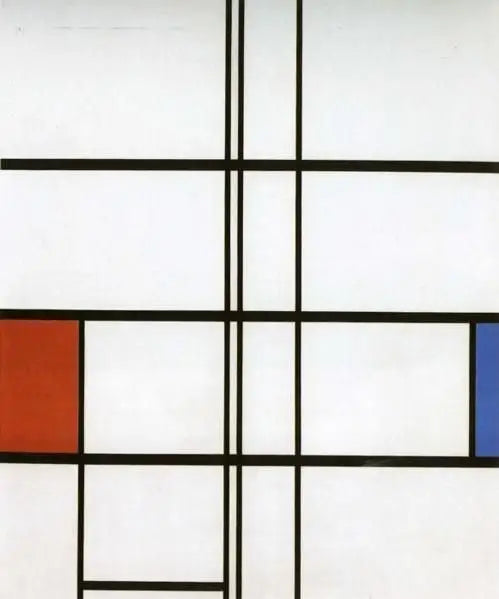 Kompozycja w bieli, czerwieni i niebieskim - Piet Mondrian