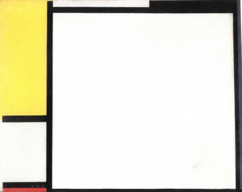 Kompozycja w czerwieni, żółci i niebieskim - Piet Mondrian