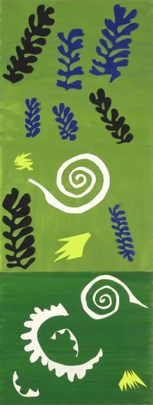 Kompozycja na zielonym tle - Henri Matisse
