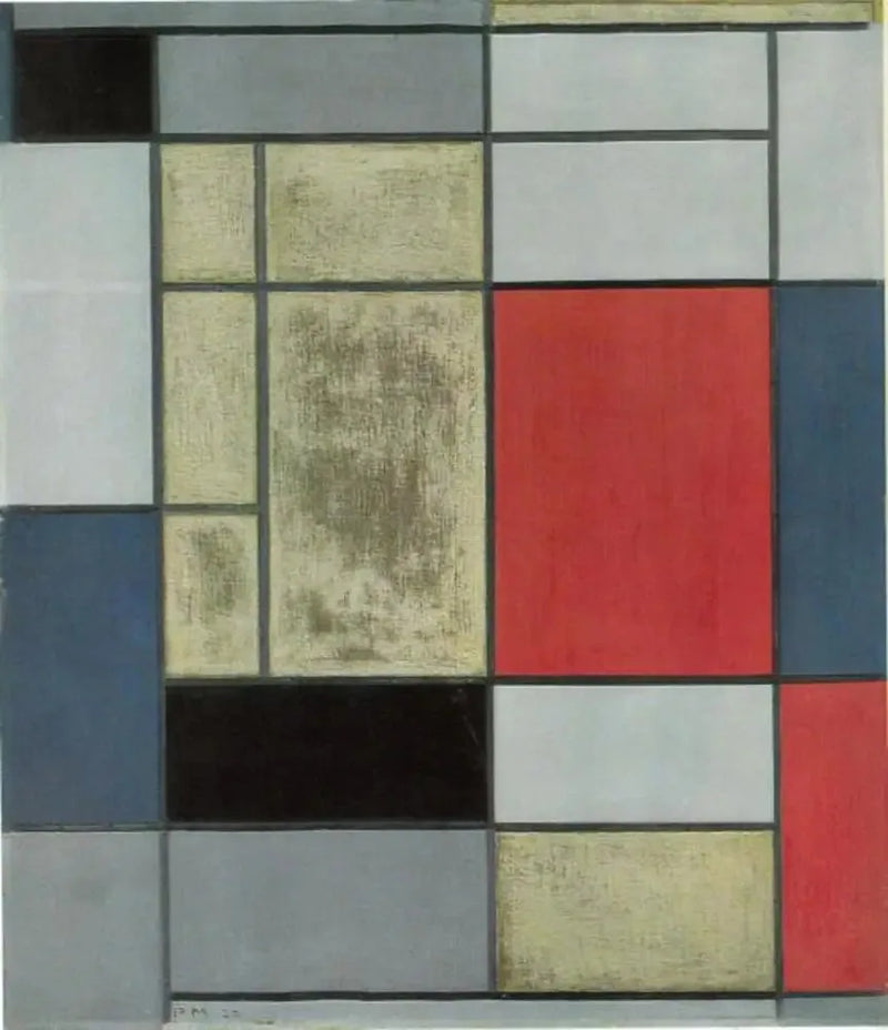 Kompozycja I - Piet Mondrian