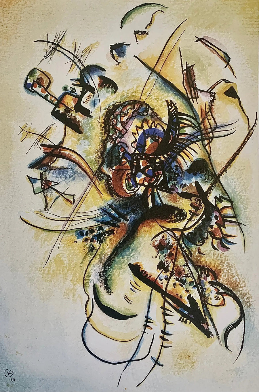 Kompozycja J - Wasilij Kandinsky