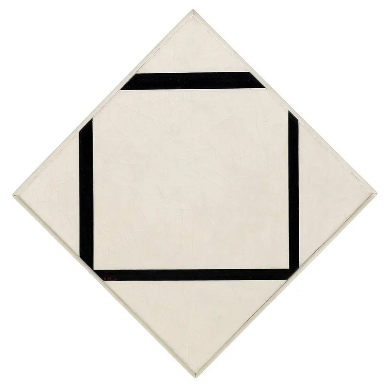 Kompozycja nr 1: Romb z czterema liniami - Piet Mondrian