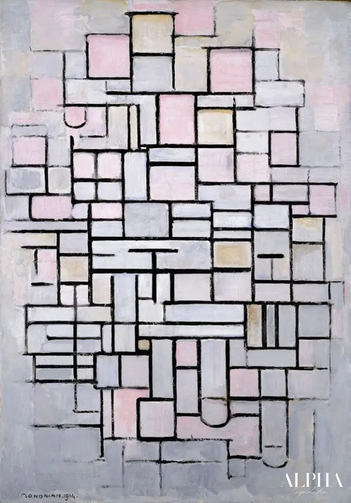 Composition n°IV ou composition 6 - Mondrian - Reproductions de tableaux et peintures haut de gamme