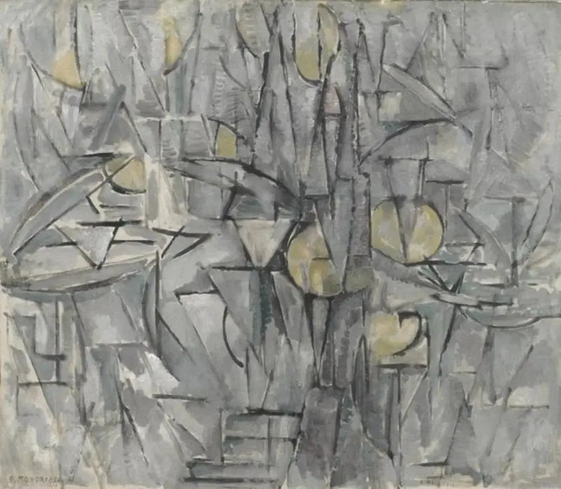 Kompozycja nr X (autentyczna) - Piet Mondrian