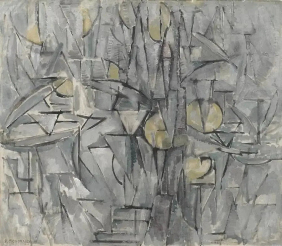 Kompozycja nr X (autentyczna) - Piet Mondrian