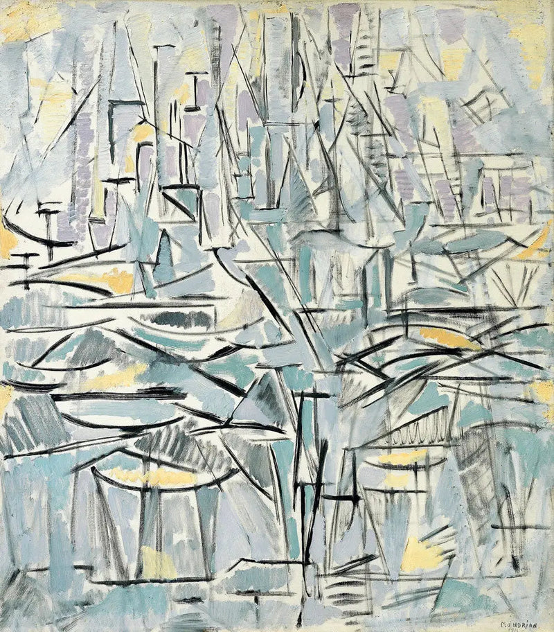 Kompozycja nr XVI, Kompozycja 1 (Drzewa) - Piet Mondrian