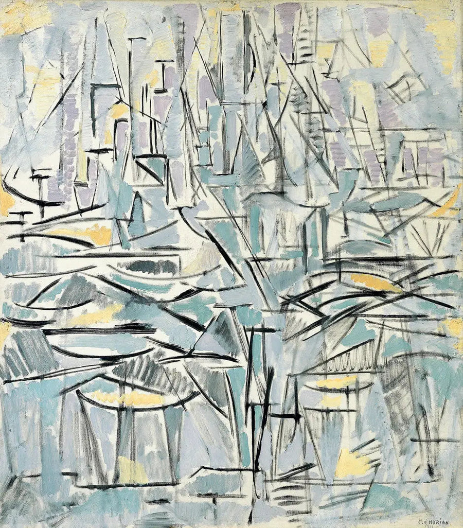 Kompozycja nr XVI, Kompozycja 1 (Drzewa) - Piet Mondrian