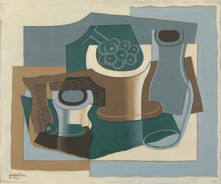 talerz na owoce i karafka - Juan Gris