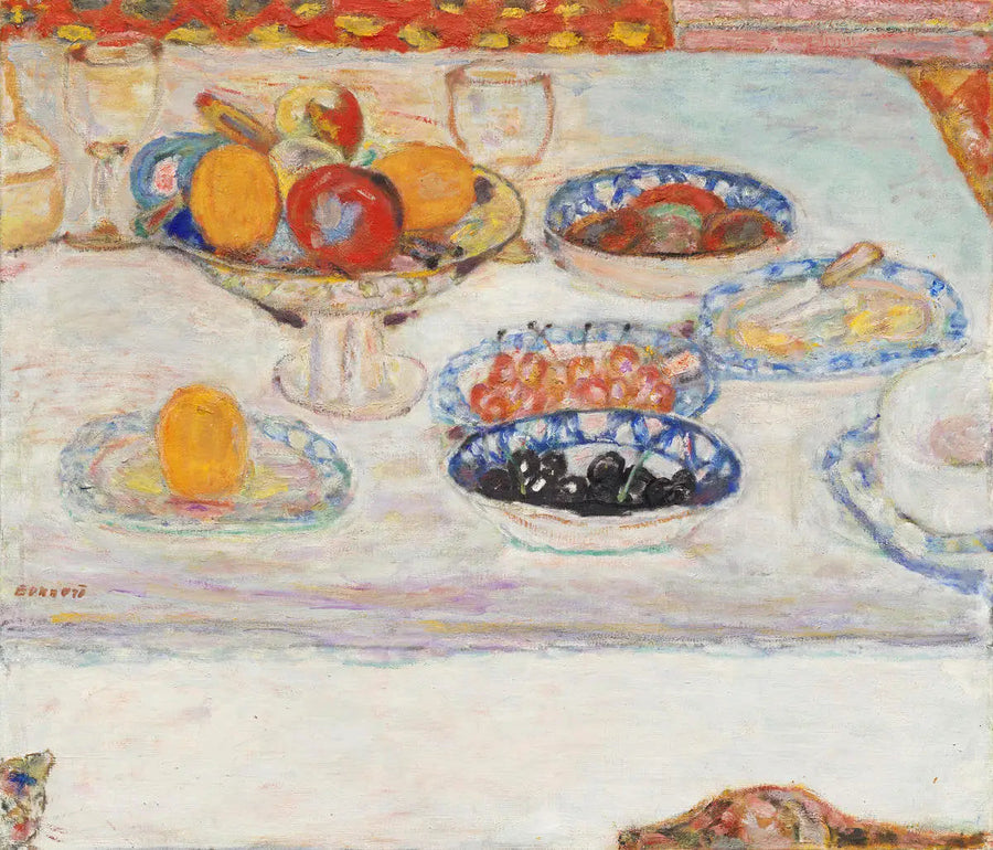 Kompotery i talerze owocowe - Pierre Bonnard