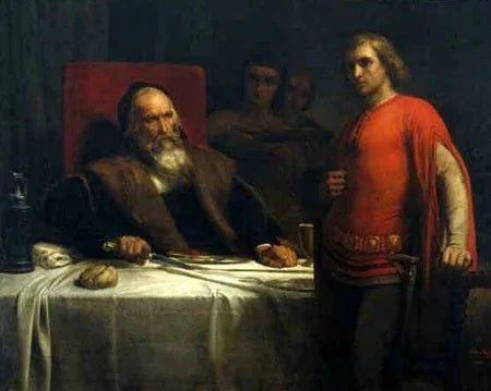 Hrabia Eberhard z Wirtembergii i jego syn - Ary Scheffer