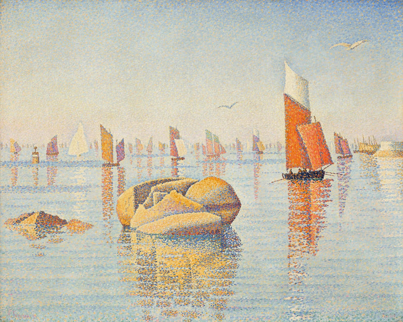Concarneau. Spokój poranka. Op. 219 (Larghetto) - Paul Signac