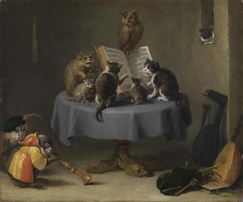 Koncert kotów - David Teniers Młodszy