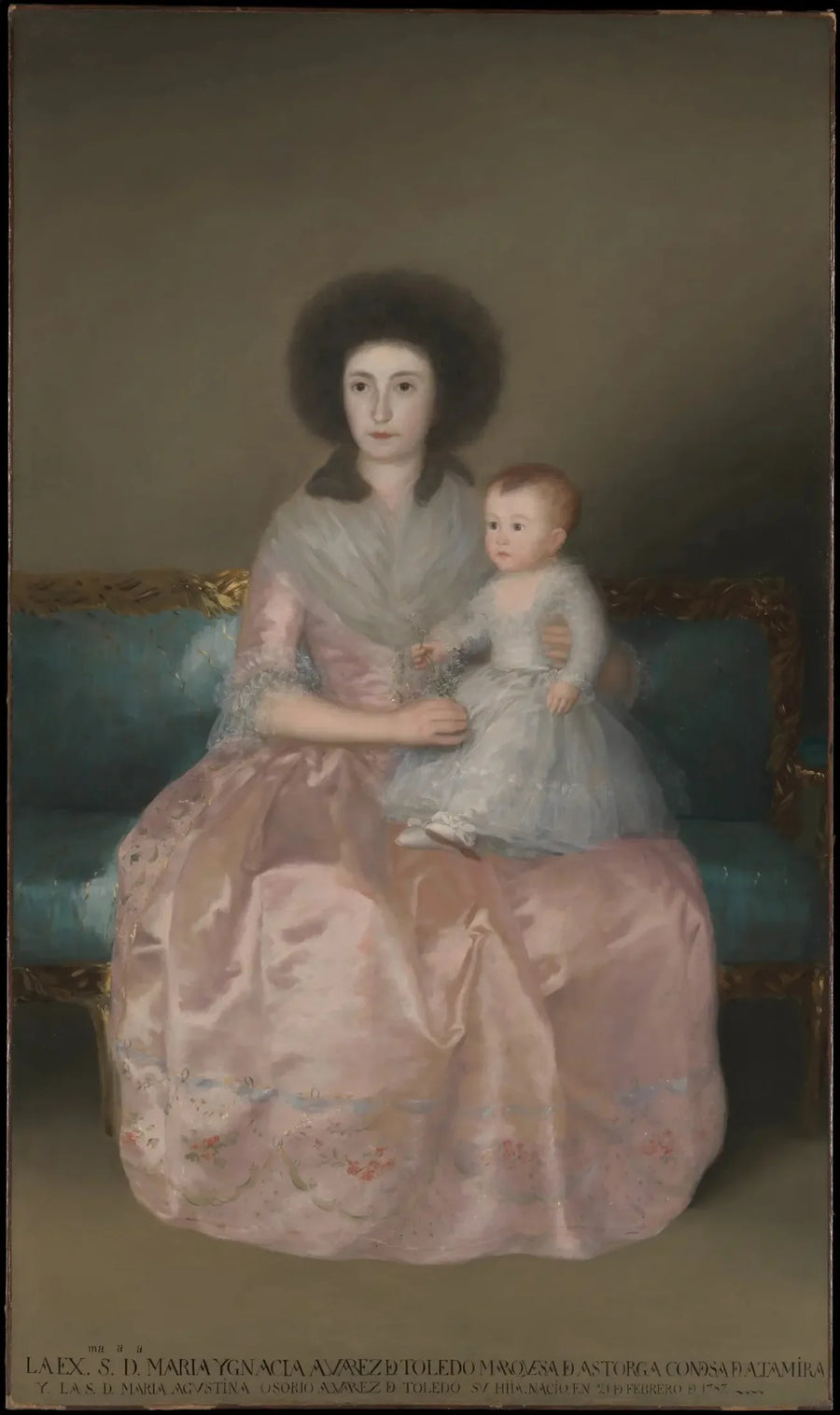Księżna Altamira i jej córka, María Agustina - Francisco de Goya