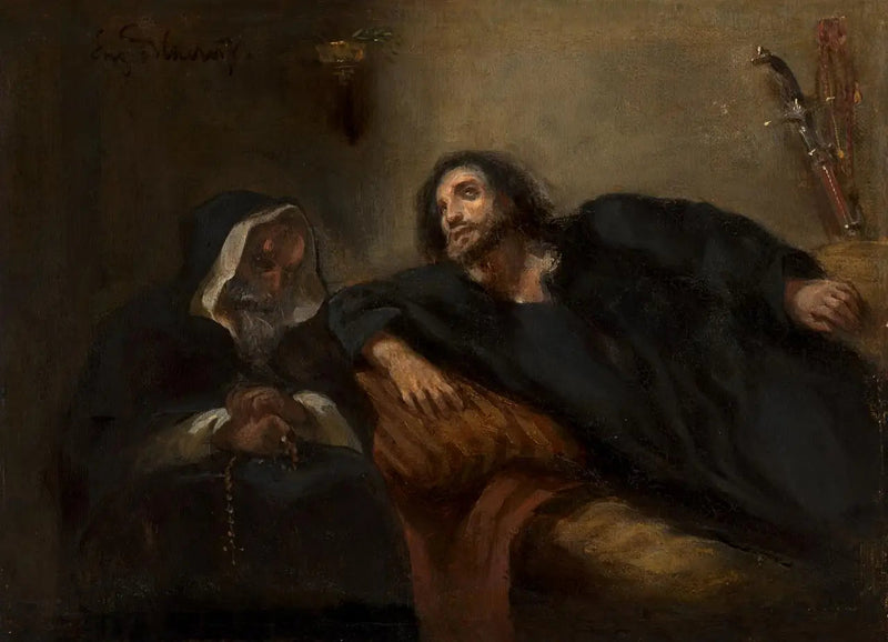 Wyznanie Giaoura - Eugène Delacroix
