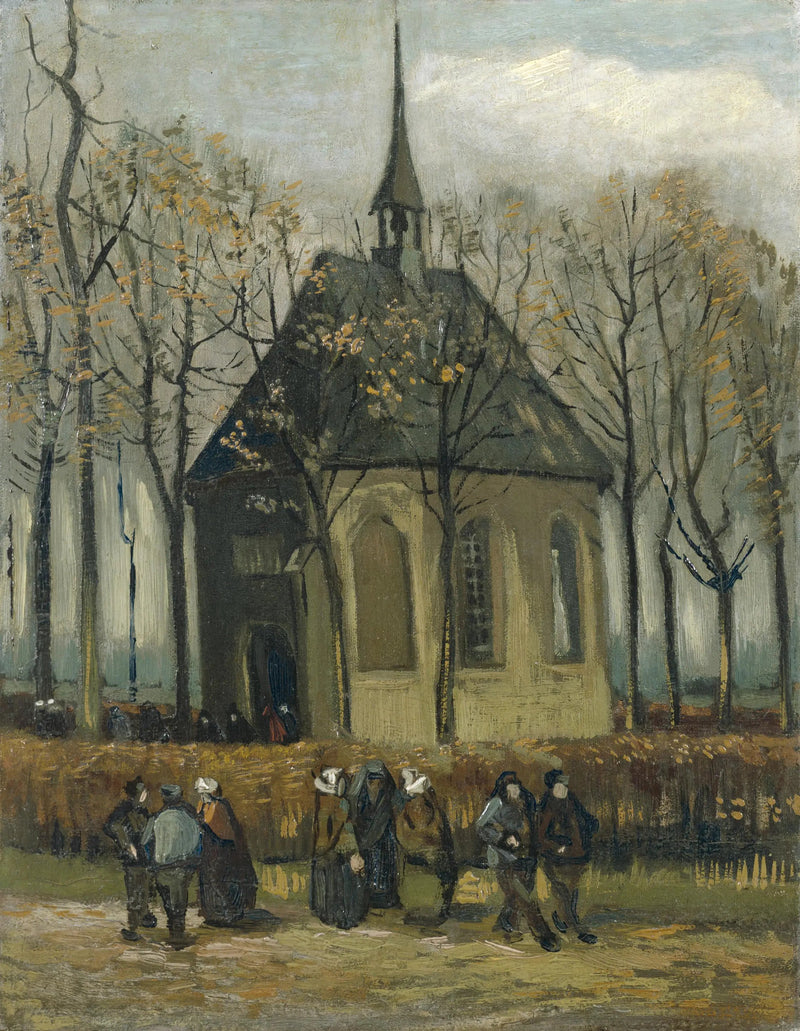 Kongregacja opuszczająca Kościół reformowany w Nuenen - Vincent van Gogh