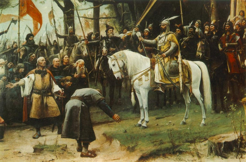 Conquête (L'entrée des Hongrois dans le bassin des Carpates) - Mihály Munkácsy
