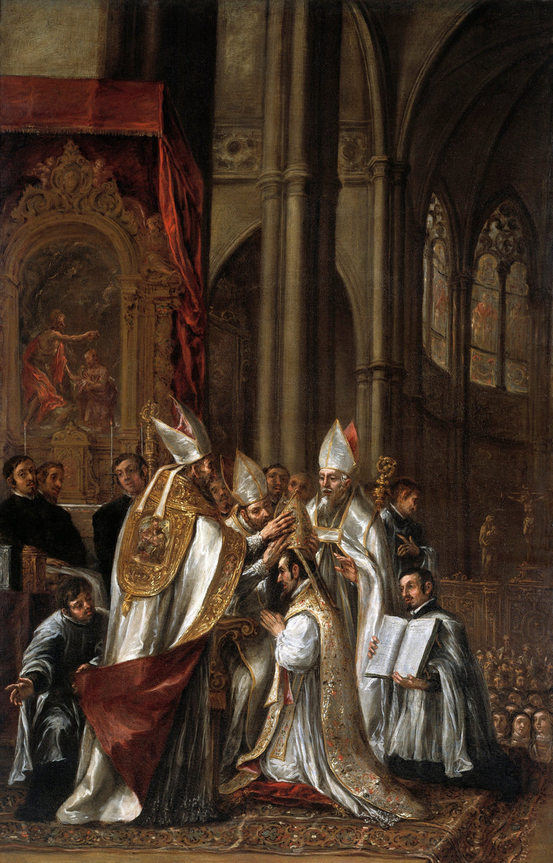 Poświęcenie świętego Ambrożego na biskupa - Juan de Valdés Leal