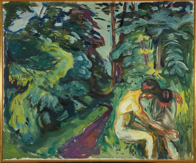 Pocieszenie w lesie - Edvard Munch
